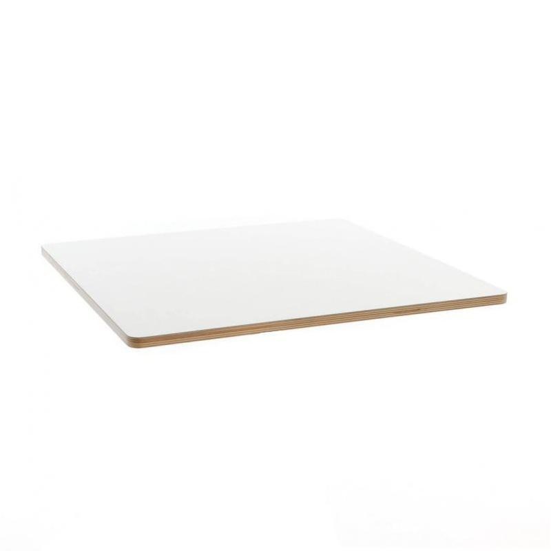 la palma - table de bistrot brio p82 70x70cm - blanc/stratifié 0,9 blanc/lxl 70x70cm