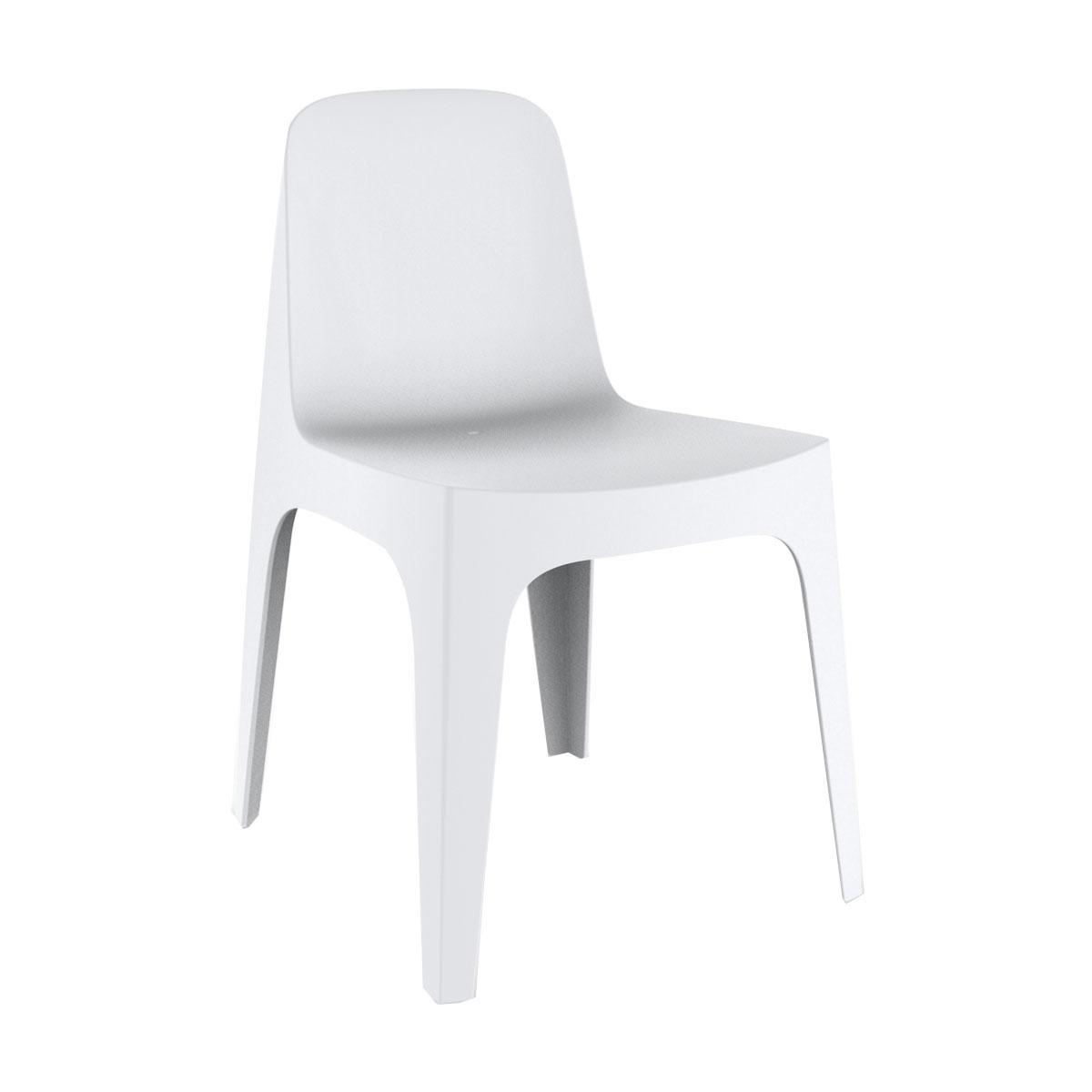 vondom - chaise solid - blanc/lxhxp 49x80x53cm
