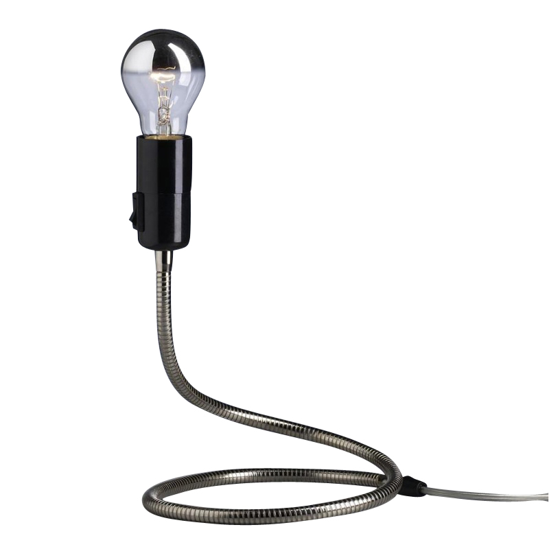 tecnolumen - lightworm - lampe de table - nickelé/brillant/lxpxh 23x23x26cm