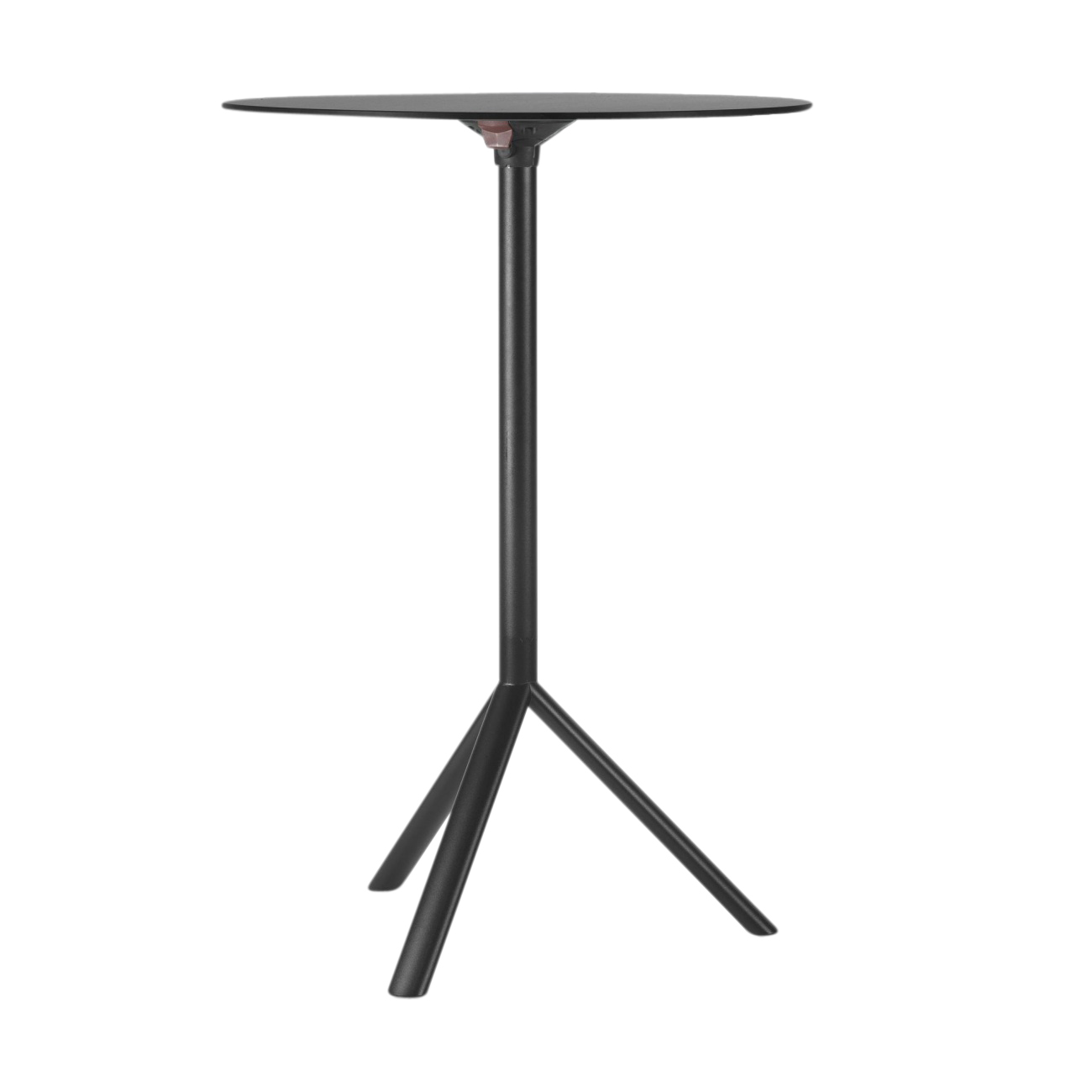 Plank - Miura Bistro Table 80cm - schwarz/matt/MDF Tischplatte klappbar/H 109,5cm / 80cm