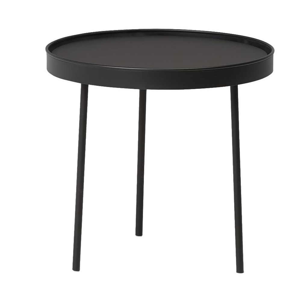 Northern - Table d'appoint Stilk H 42cm - noir/plateau de table nano stratifi/H x  42x45cm/structure acier noir