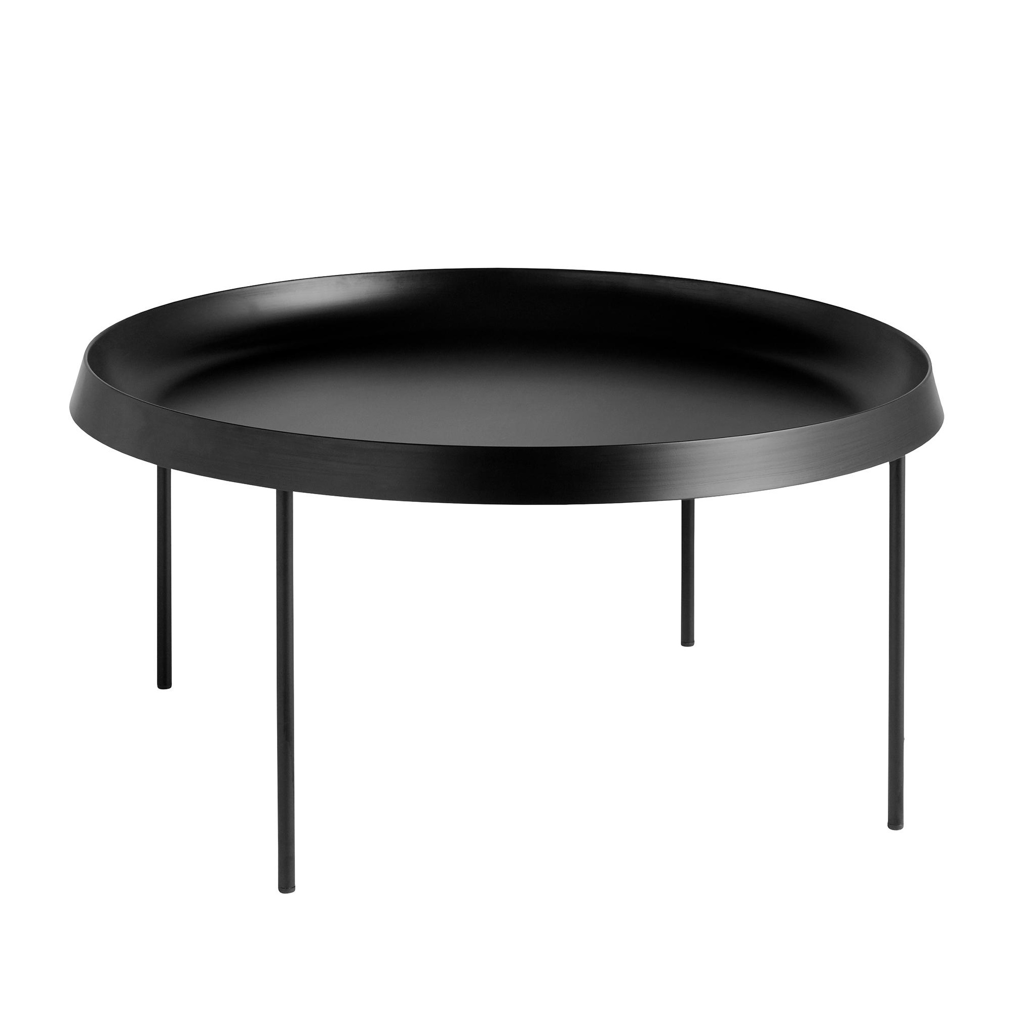 HAY - Table basse  75cm Tolou - noir/revtu par poudre/H 35cm /  75cm