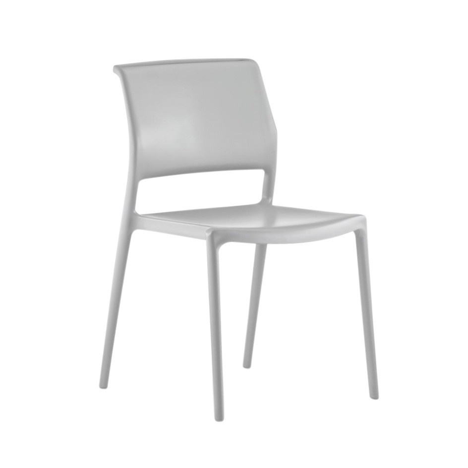 pedrali - chaise de jardin ara 310 - clair gris/hxlxp 83x49.5x56cm/pour une utilisation intérieure et extérieure