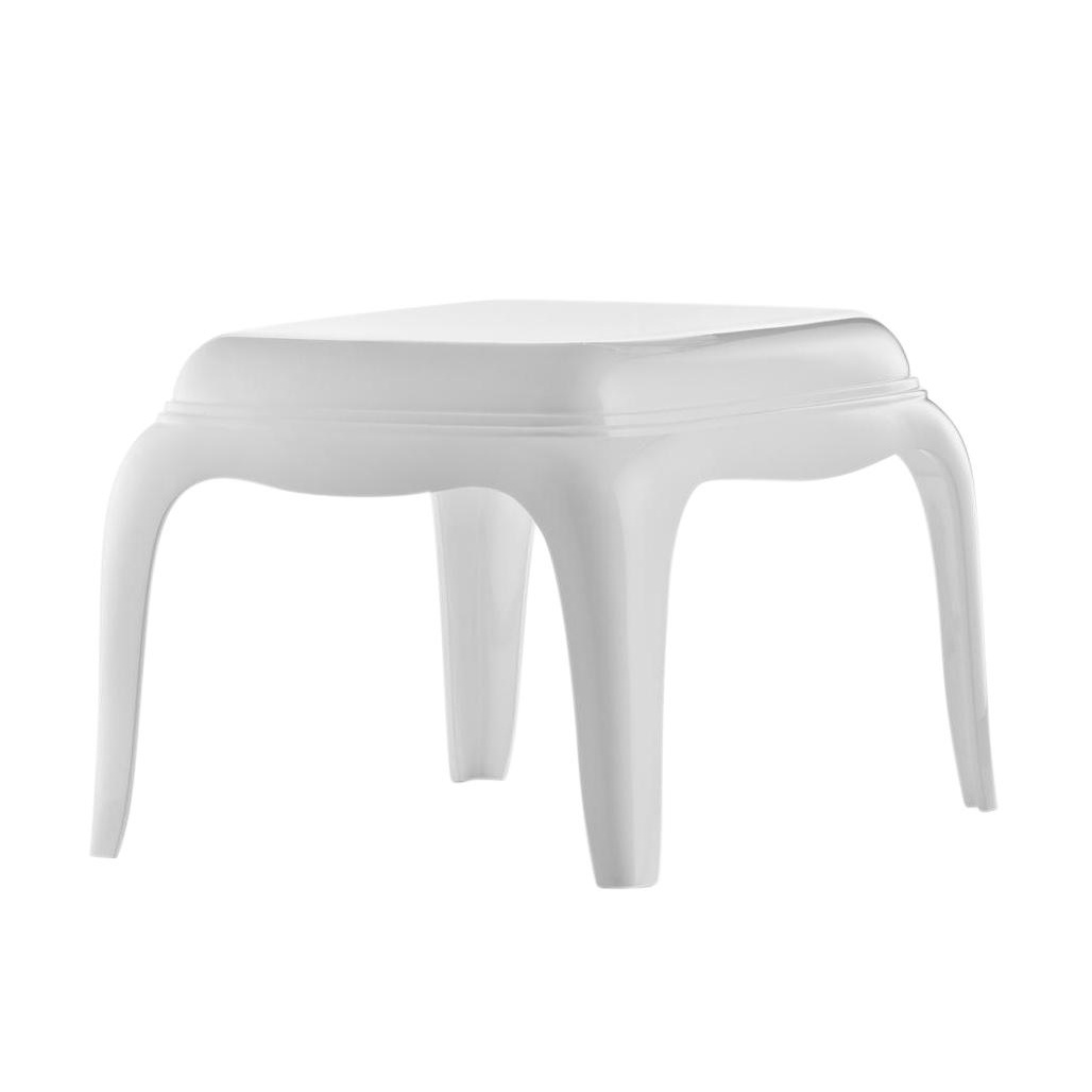 pedrali - tabouret/ table d'appoint pasha 661 - blanc/brillant/51x60x41cm/pour une utilisation intérieure et extérieure
