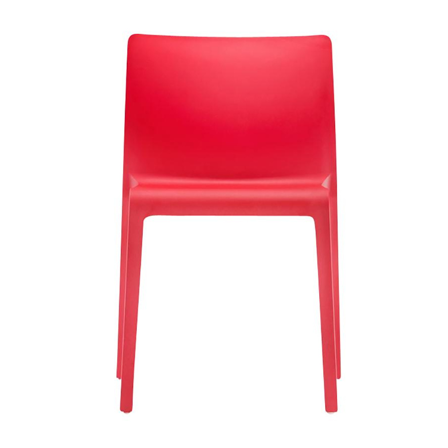 pedrali - chaise de jardin volt 670 - rouge/hxlxp 77.5x51x52.5cm