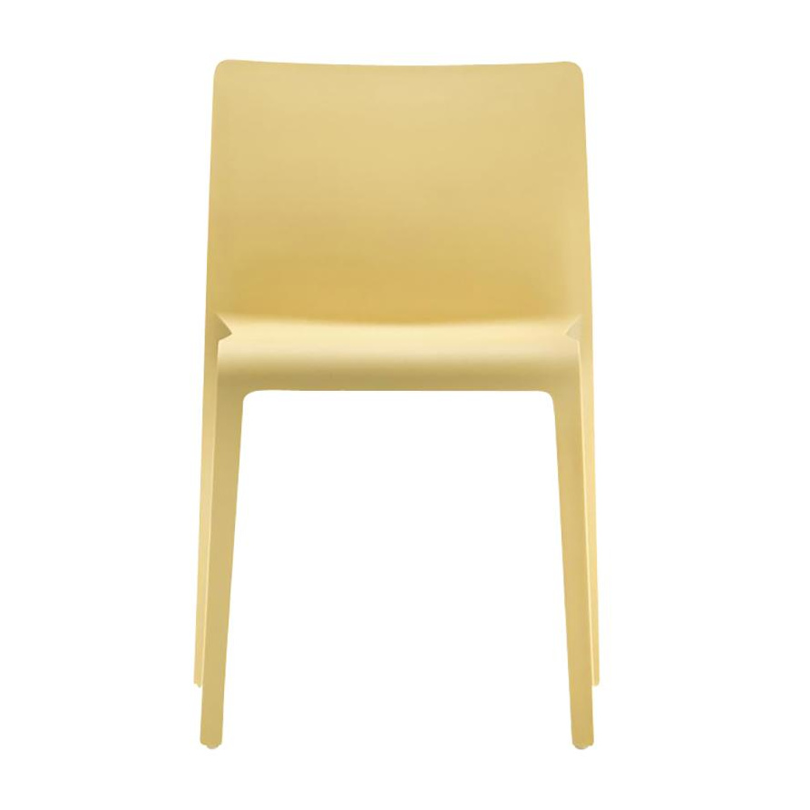 pedrali - chaise de jardin volt 670 - jaune/hxlxp 77.5x51x52.5cm
