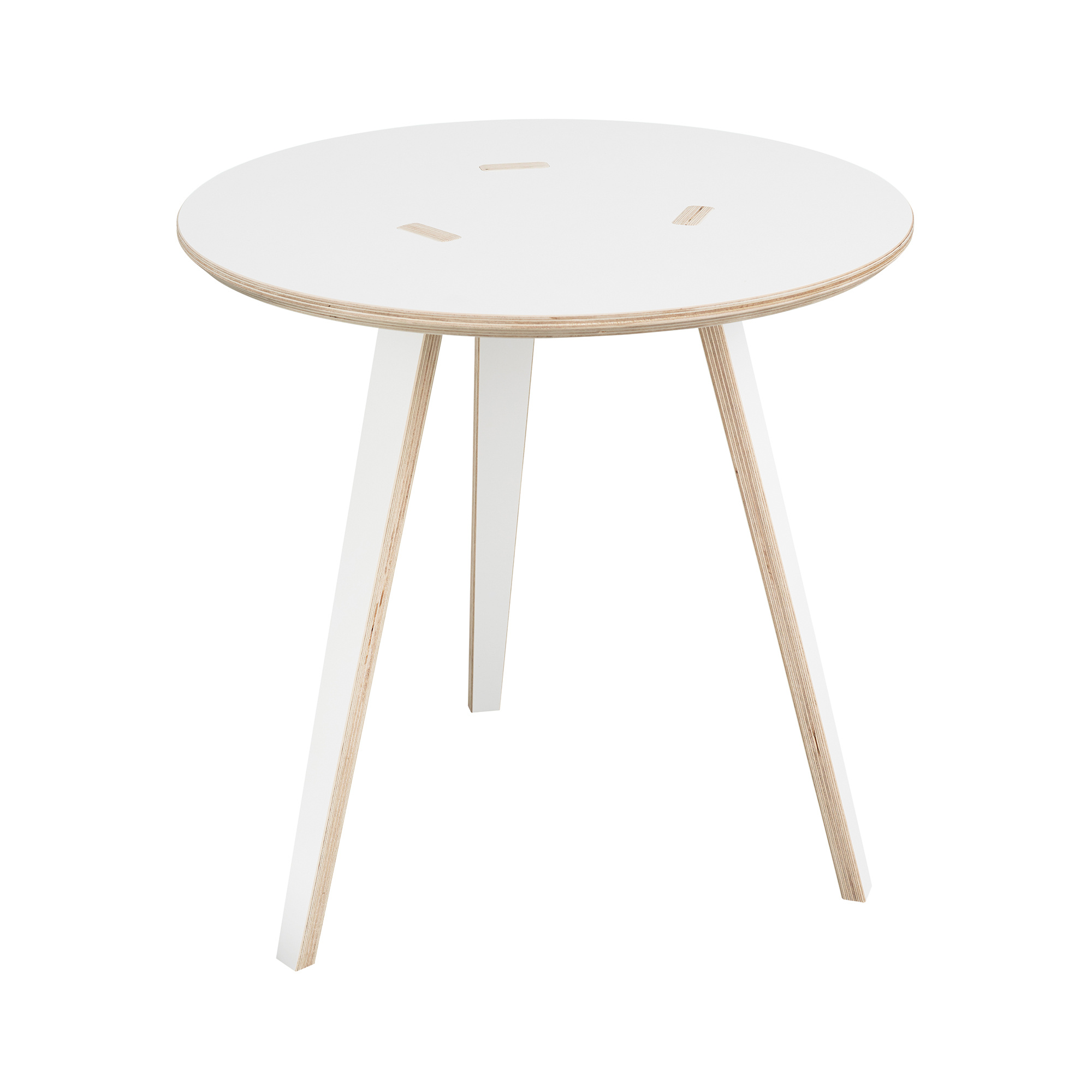 tojo - table d'appoint rund ø45cm - blanc/h x ø 45x45cm