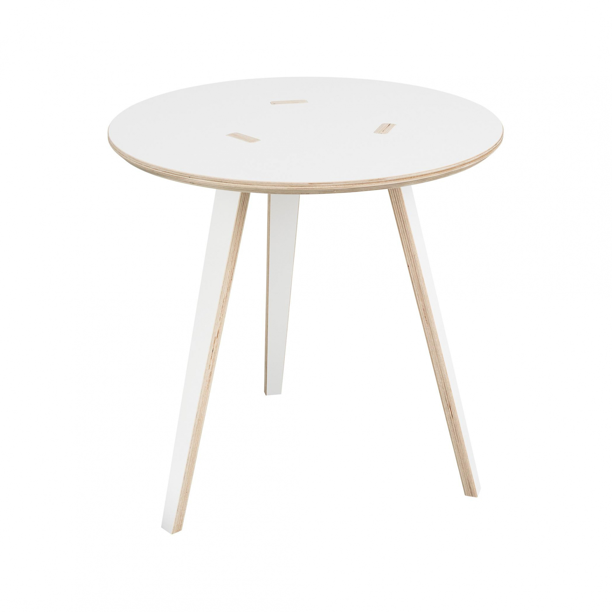 tojo - table d'appoint rund ø40cm - blanc/h x ø 40x40cm