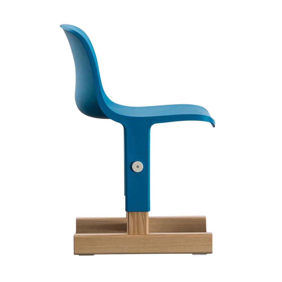 magis - chaise enfant little big me too - bleu clair/pxhxp 33,5x55,5x35cm/hauteur réglable de 77,5 à 85,5cm