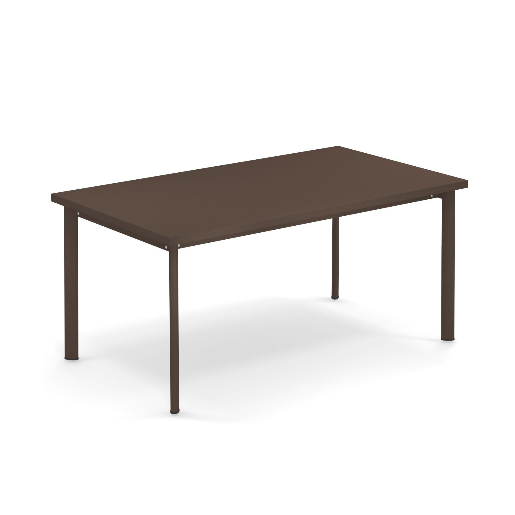 emu - Star Gartentisch rechteckig 160x90cm - indischbraun/pulverbeschichtet/LxBxH 160x90x75cm