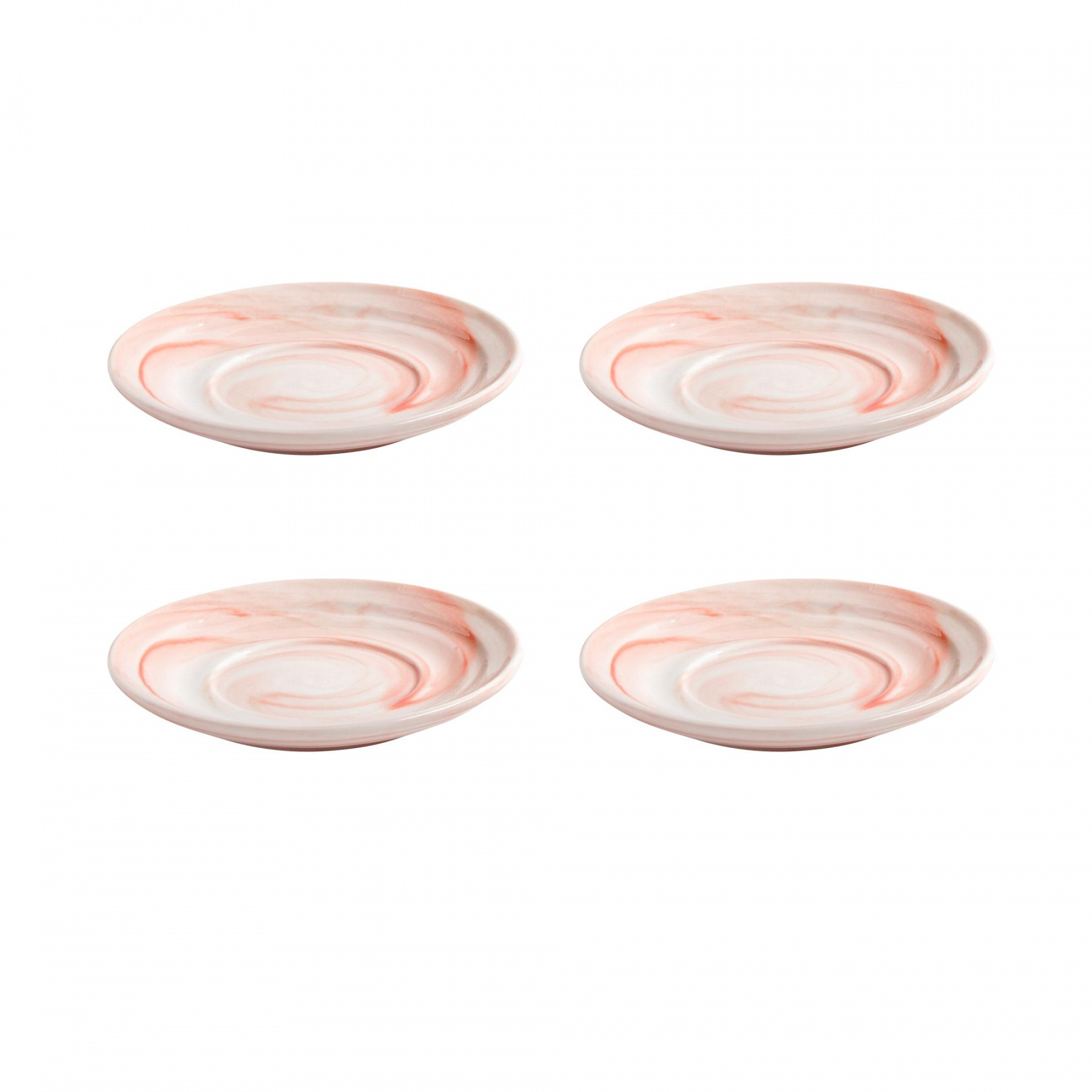 HAY - Twist Saucer Set of 4 S - pink/ 10,5cm
