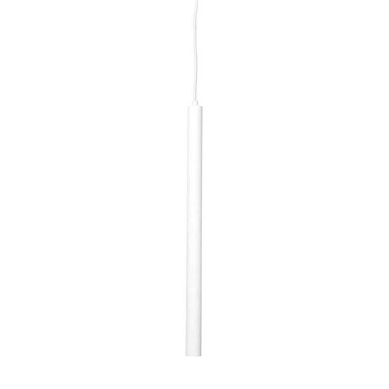 norr 11 - suspension pipe three led - blanc/h 56cm x ø 3,5cm/câble blanc