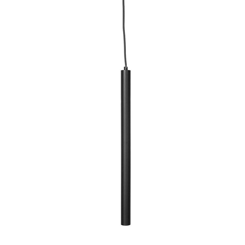 norr 11 - suspension pipe three led - noir/h 56cm x ø 3,5cm/câble noir