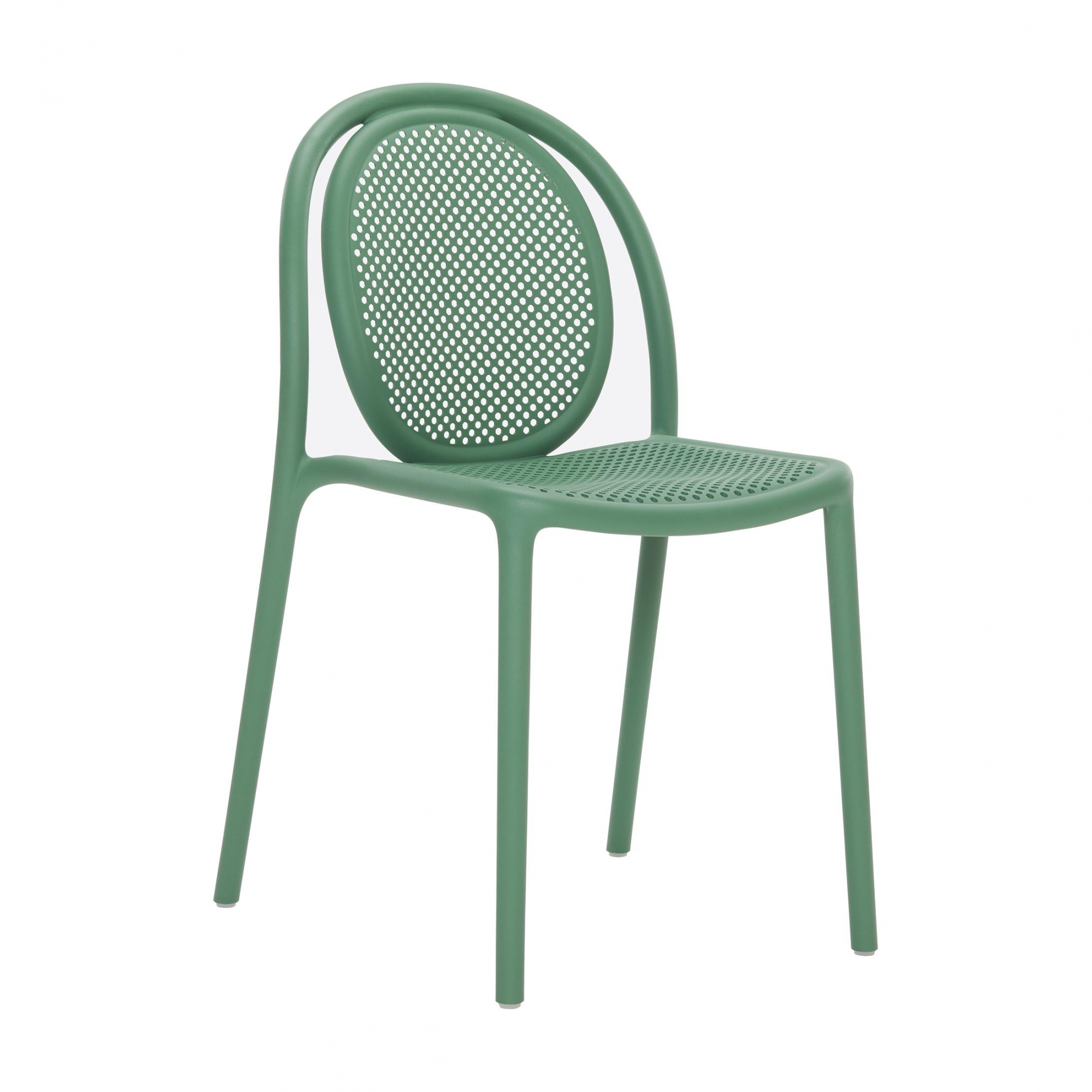 pedrali - chaise de jardin remind 3730 - vert/lxhxp 49x82x52cm