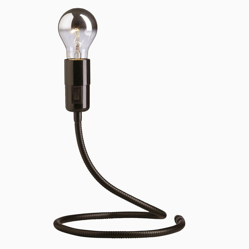 tecnolumen - lightworm - lampe de table - noir/mat/lxpxh 23x23x26cm