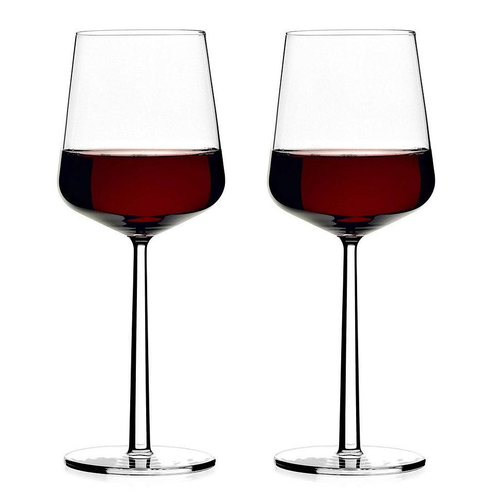 iittala - set de 2 verres à vin rouge essence - transparent/h x ø 23x7cm/45cl